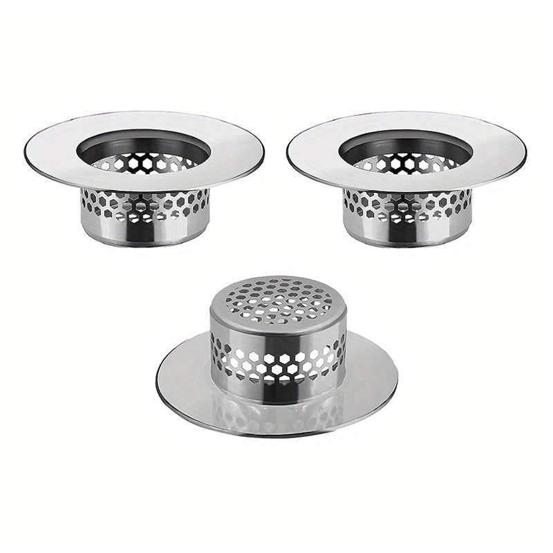 TEMU Tapón de desagüe para lavabo de baño, cubierta de desagüe para bañera, colador de desagüe para lavabo de baño, atrapapelos para lavadora,
