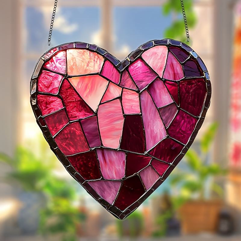 

Suncatcher - 8"x8" Acrylic, Valentine's Day & Home Decor, Love-themed Window Hanging, Ideal Gift For Her