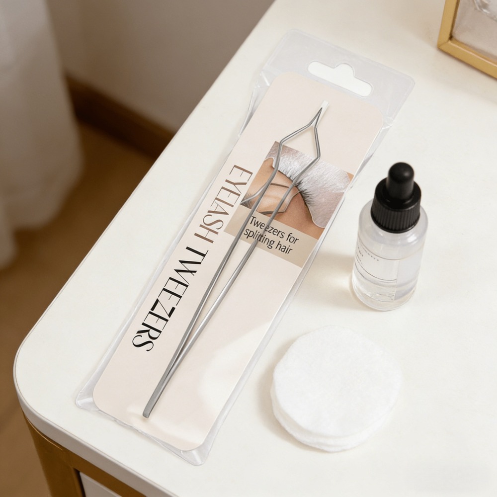 E-shop Professionelle V-förmige Wimpernverlängerung Pinzette, hochpräzises Edelstahlmaterial, separate Wimpernverlängerungs- und dichte
