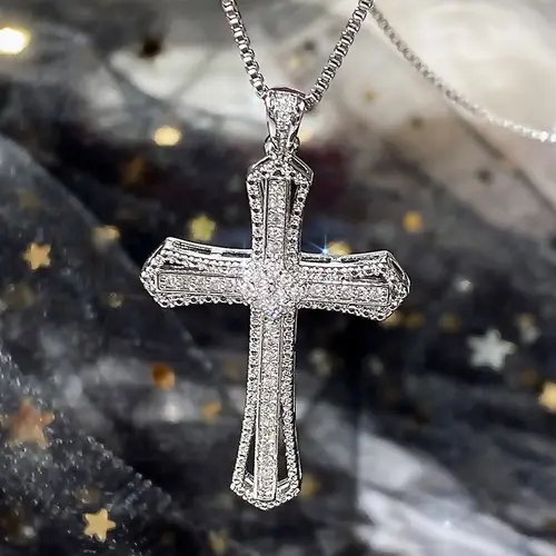cross necklaces women sold on Temu United States