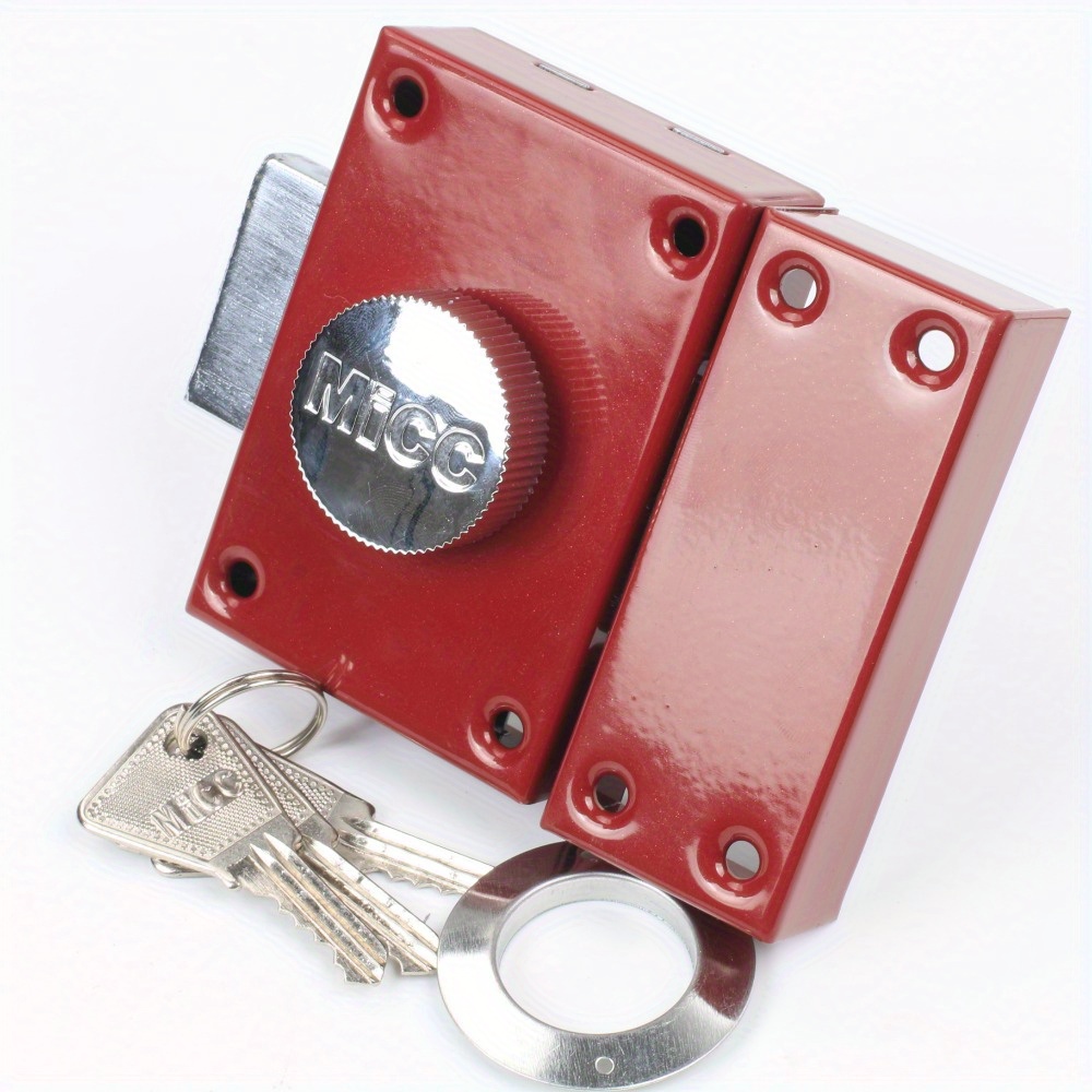 E-shop Dieses robuste Metall-Vorhängeschloss ist für Baustellen, Ladeneingänge, Garagen und Lagerhallentüren konzipiert. Es ist einfach zu installieren