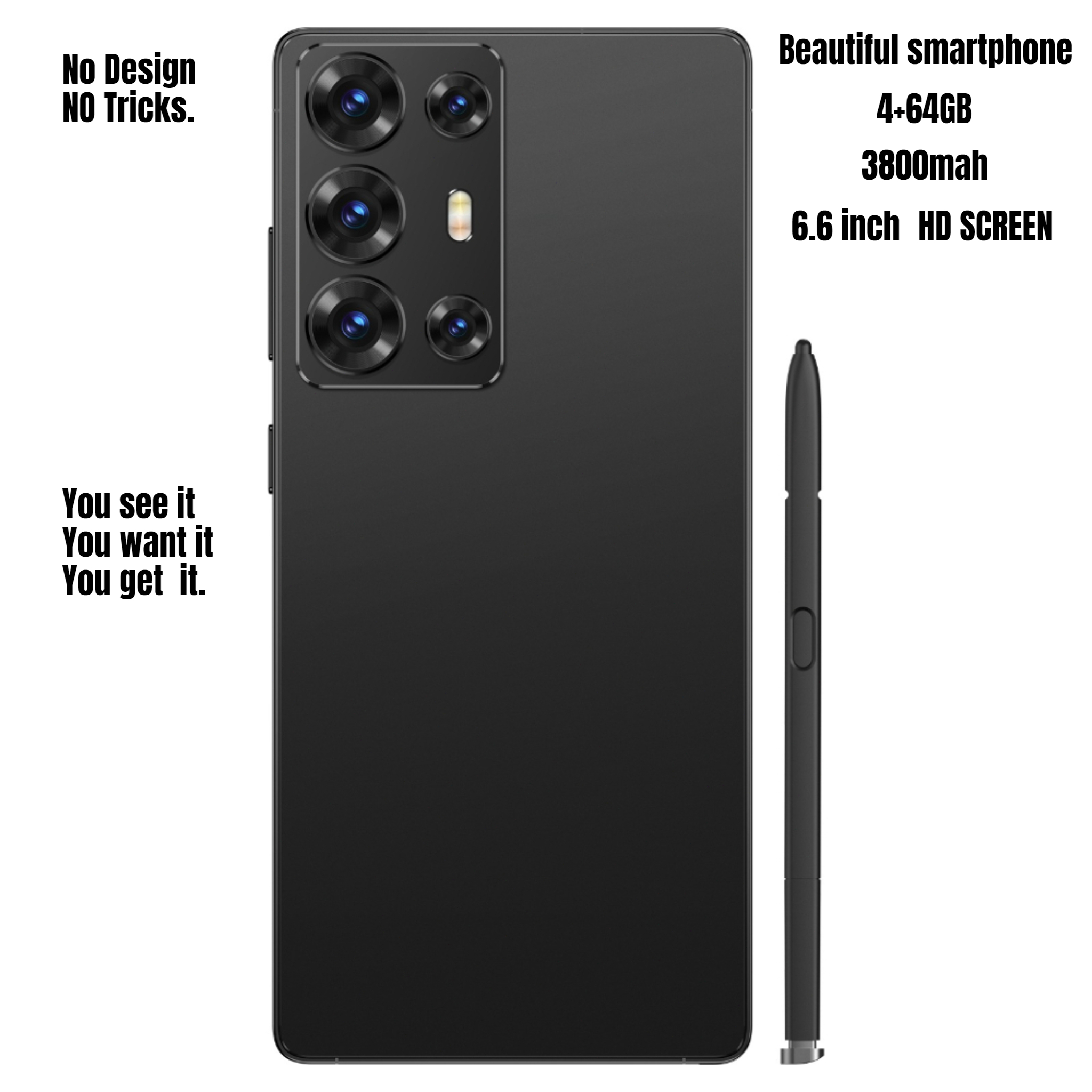 unlocked 6 8 inch full screen   phone with 4gb   and 64gb storage featuring   memory extended       hd camera smooth performance sleek   lightweight build Product details 1