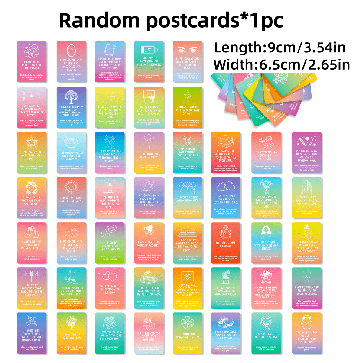 Portable Folding Mini Keychain Phone Holder with Postcard