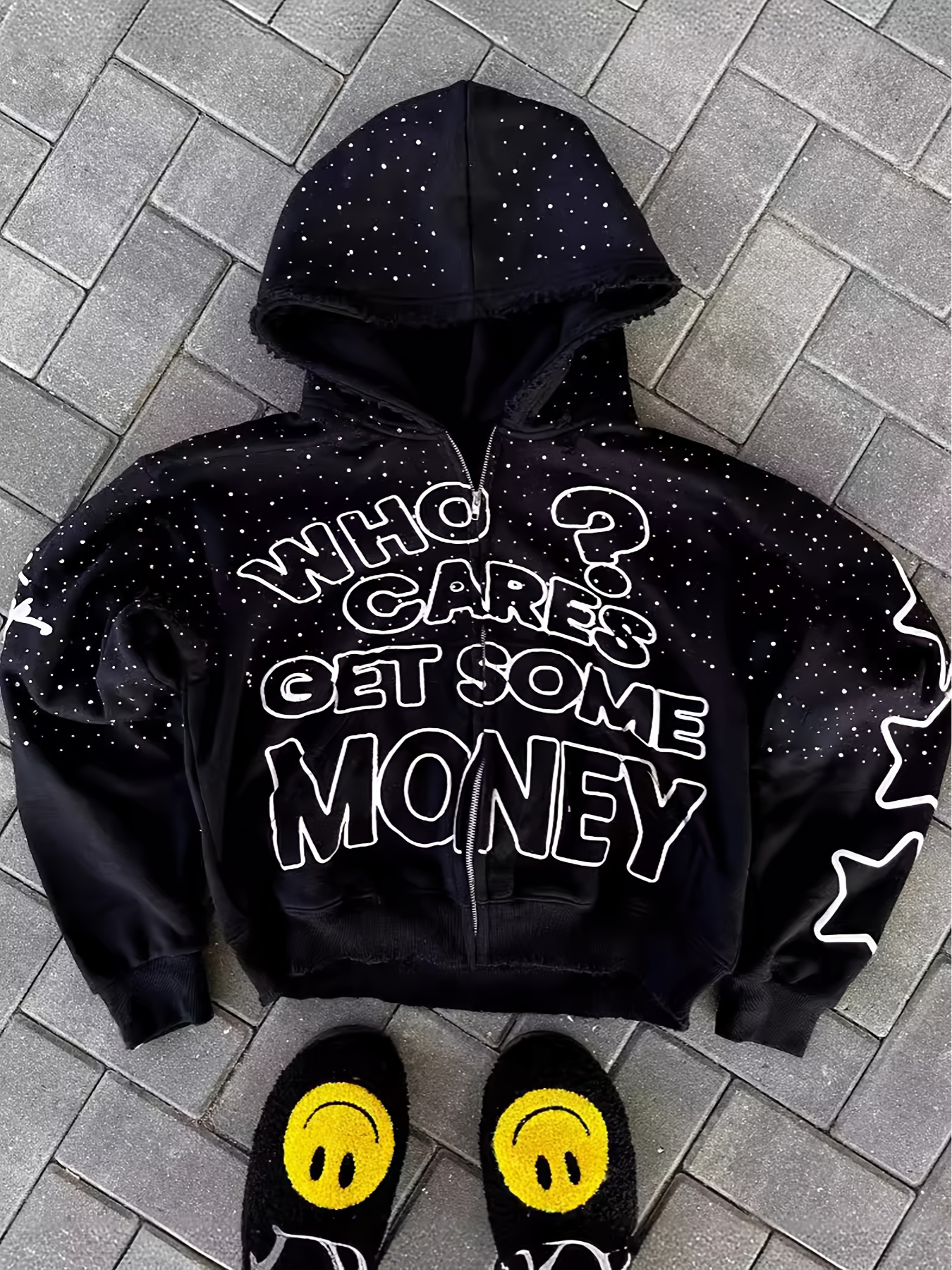 パーカー y2k opium velours parker zip-up archive 星柄 ジップパーカー y2k archive opium フーディー - メルカリ