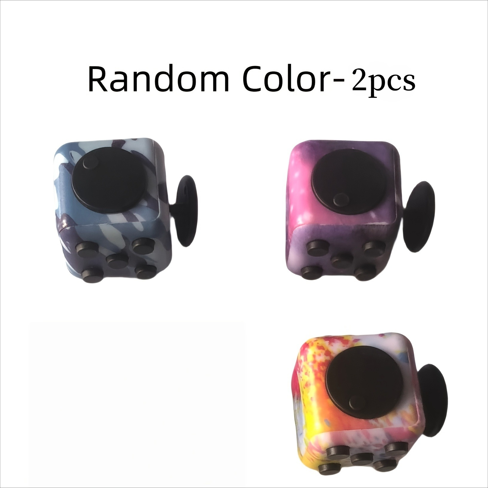 Image of 2pcs Random Puzzle Toys, Relax Dice, Relax, Fun And Popular Toys, Hallowmas And Christmas Gift, Party Gift Bag, Random Colors