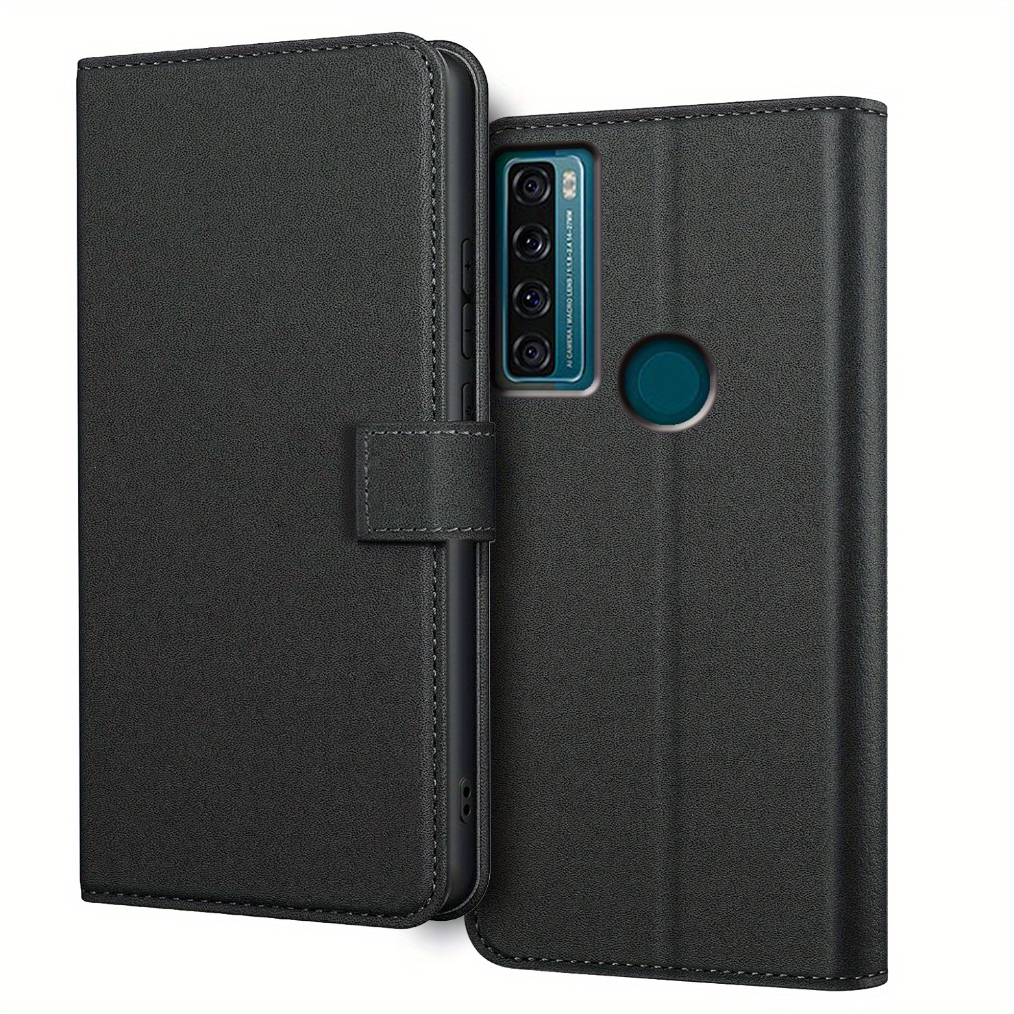 TEMU Phone Case: For Tcl 20 Se Case With Kickstand Pu Leather Card Slot Flip Protective Phone Case Cover