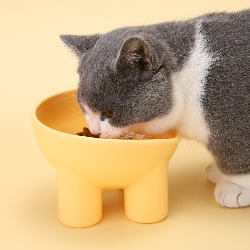 

Bol pour animaux de compagnie en de triangle, anti-renversement protégeant le cou, plat en plastique pour et et les chiens, accessoire et facile à nettoyer pour aliments pour animaux de compagnie