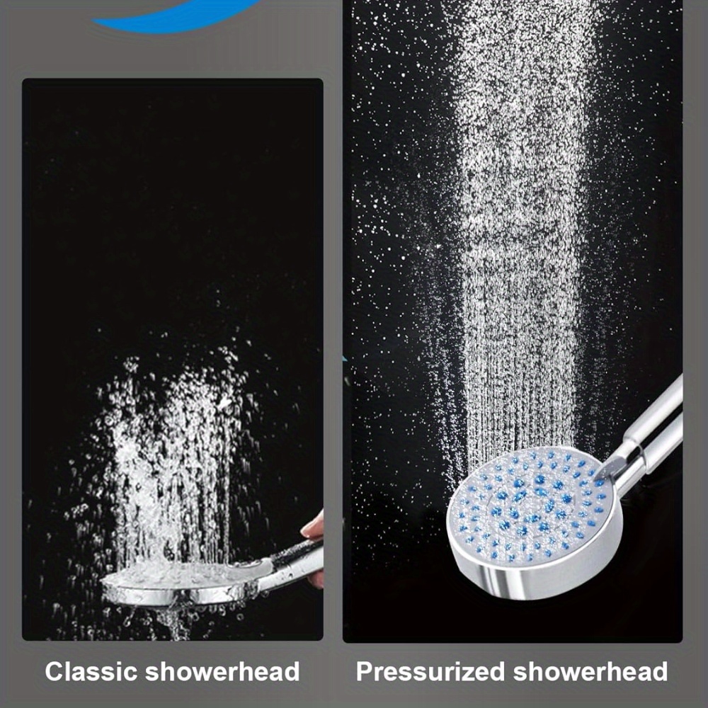 Shower Set Mixer with Overhead Rain Shower and Adjustable Temperature