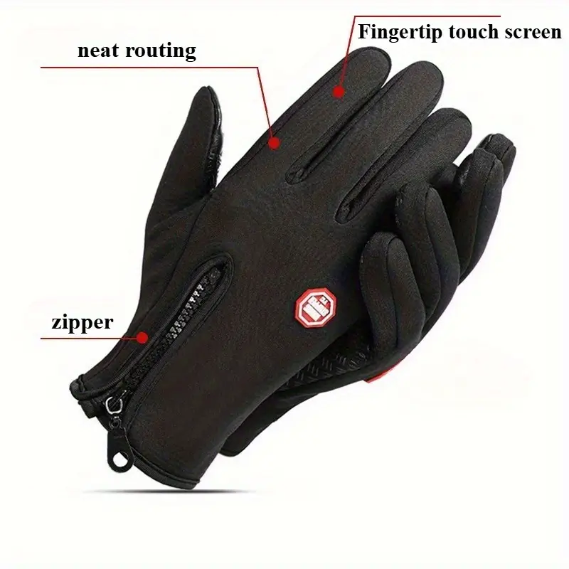 1 paire de thermiques hiver pour hommes & femme avec écran tactile, fermeture à zip (noir/bleu/rose) - pour ski, vélo, randonnée et snowboard air par ou – idéal cadeau, chauffe-mains, d hiver homme, vêtements d hiver pour hommes, équipement de neige pour hommes, homme hiver, vêtements thermiques pour hommes, vêtements d hiver pour hommes, chauds hiver homme, d hiver, Détails du produit 5