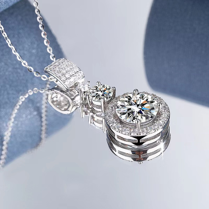 Women's 6.1 Carat 925 Silver Moissanite Necklace