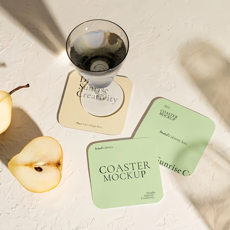 Custom Double-Sided Disposable Paper Coasters
