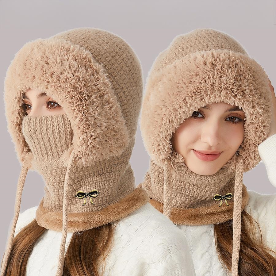 TEMU New 2026 Model: 4-color Options Available, Unisex Autumn/winter Outdoor Thermal Pullover Beanie, 3-in-1 Multifunctional -lined Thickened