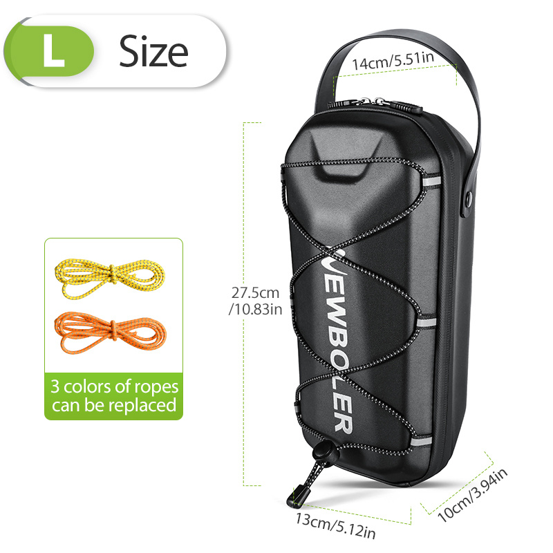 E-shop EVA Hartschalen-Scooter-Tasche, Quick-Release Elastisches Seil Fahrradlenkertasche, Universal für Elektro-/Faltfahrräder, Roller und Laufräder,