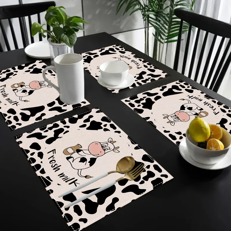 

4pcs Set Placemats - 12x18 , , For Parties, Home & , Cafes, And