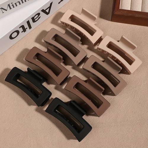 4 pack minimalist frosted non slip retro hair claws suitable for thin and thick hair women hair claws