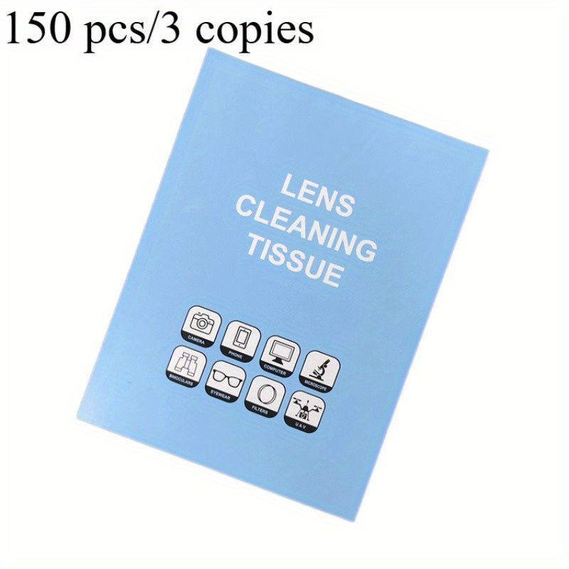 TEMU Tear-resistant Camera Lens Cleaning Tissues - High-quality Paper Single Sheets For Binoculars, Microscopes, Telescopes, Projectors & Delicate