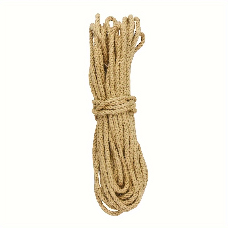 TEMU Corde en jute de 10 m pour chats, convient pour une utilisation intérieure et extérieure, poteaux à , arbres à chat, accessoires pour chats