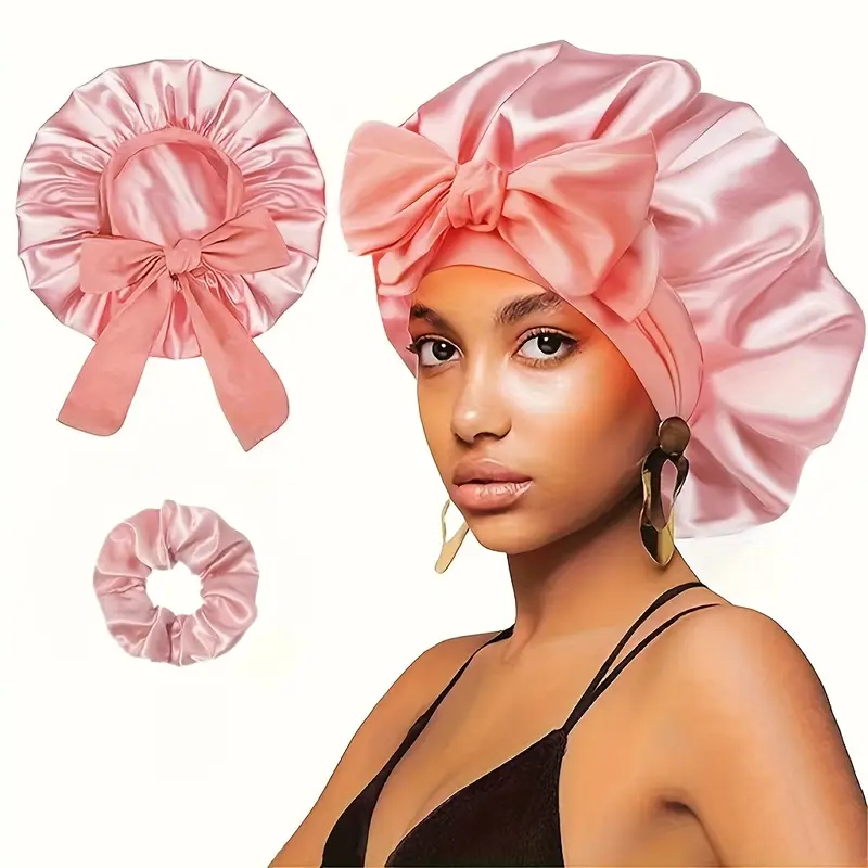 2pcs womens silk sleep cap set hair net Malta