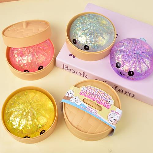colorful face simulation bun dumpling soft toy cute toy enormous dumpling wet soft toy and cute relaxation toy is a small birthday party gift suitable for easter christmas