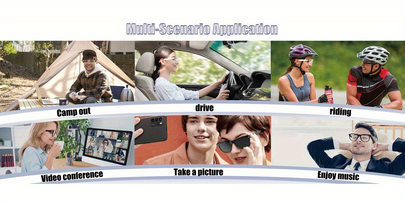 smart glasses with wireless audio for   men and women featuring built in open ear dual stereo microphone and speakers glasses   with blue light filtering and uv protection polarized lenses Product details 4