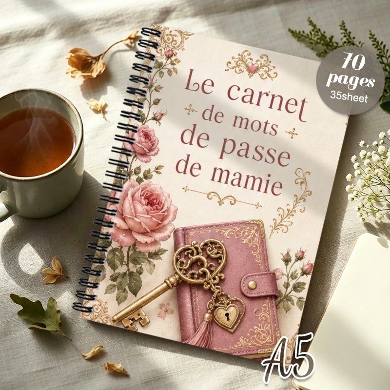 TEMU Carnet de de passe 1 pièce édition française rose - de de passe adapté et , carnet d'/téléphone/nom d'utilisateur et avec pages de de passe,