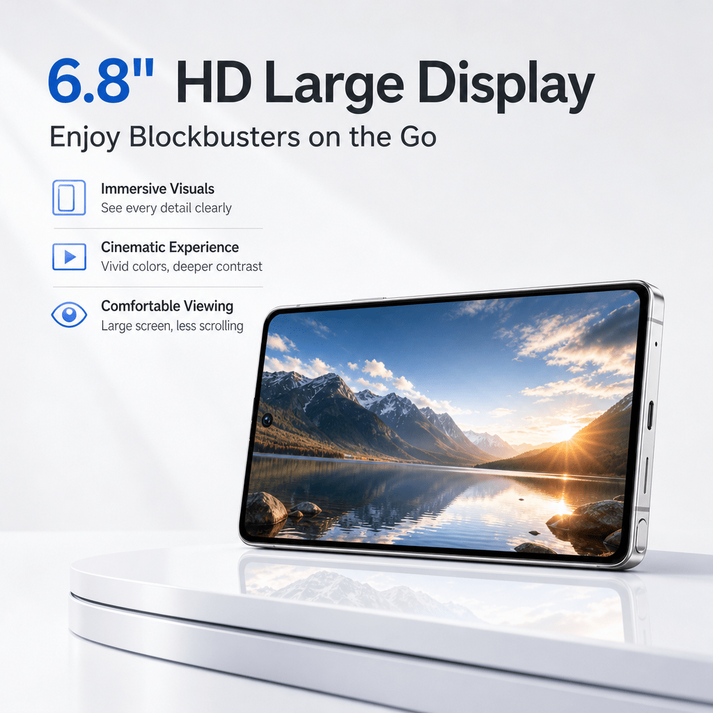 6 8 hd ultra clear unlocked smartphone 4 64gb   support fingerprint sensor   full bundle travel phone   elderly Product details 1