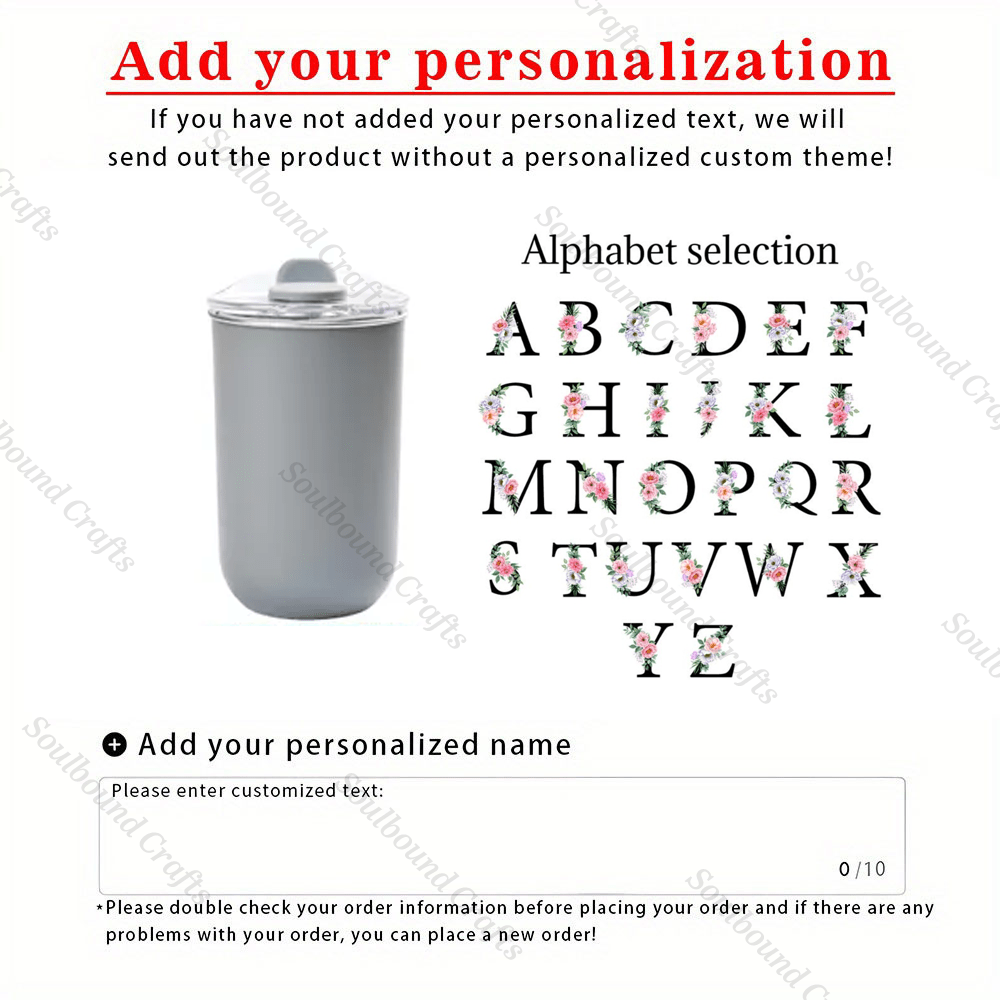 TEMU 1pc Personalized Stainless, Custom Wine Tumbler With Lid, Stainless Steel Bottle, Iced Coffee Cup, Bridesmaid Gift, Bachelorette, Bride Party
