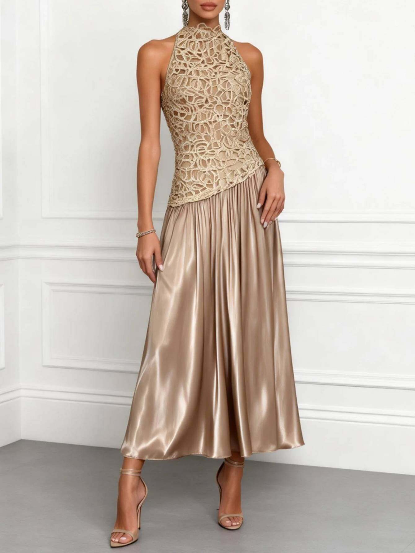 slim fit dress slacks Luxury Black and Gold Color Evening Dress – Qëndresa main image 1