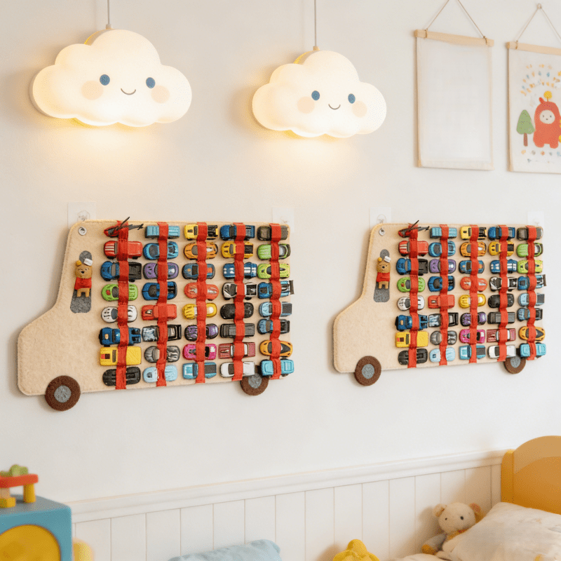 Fits 1:64 Scale Cars - Small Car Storage Bag, Storage Toy Car Display Wall Rack, Stylish Entrance, Bedroom And Car Interior Wall Decoration/Accessory, Organizing Shelf
