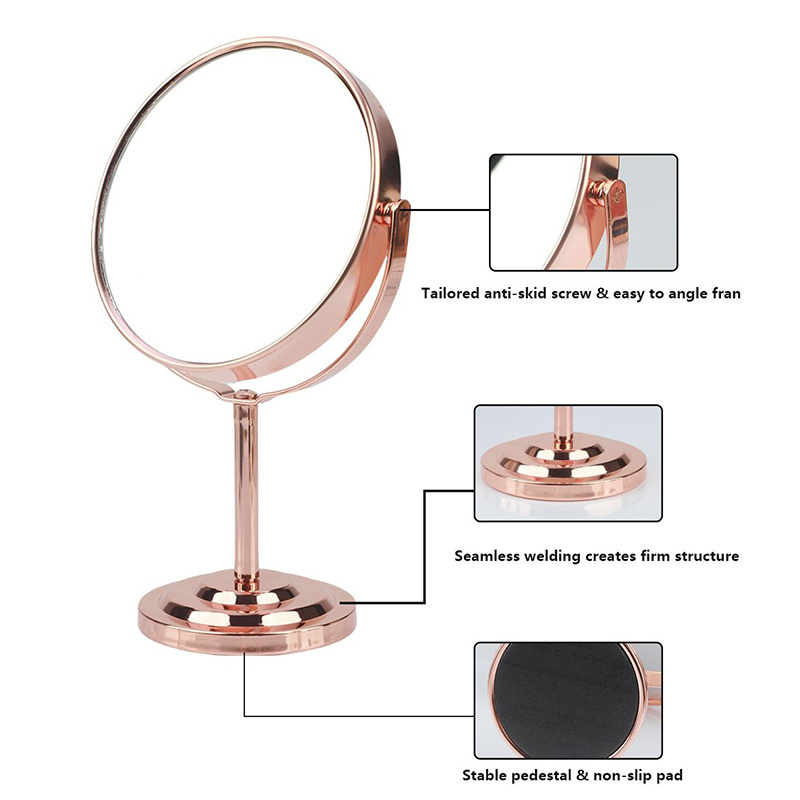 HD Glass Round Vanity Mirror for Makeup