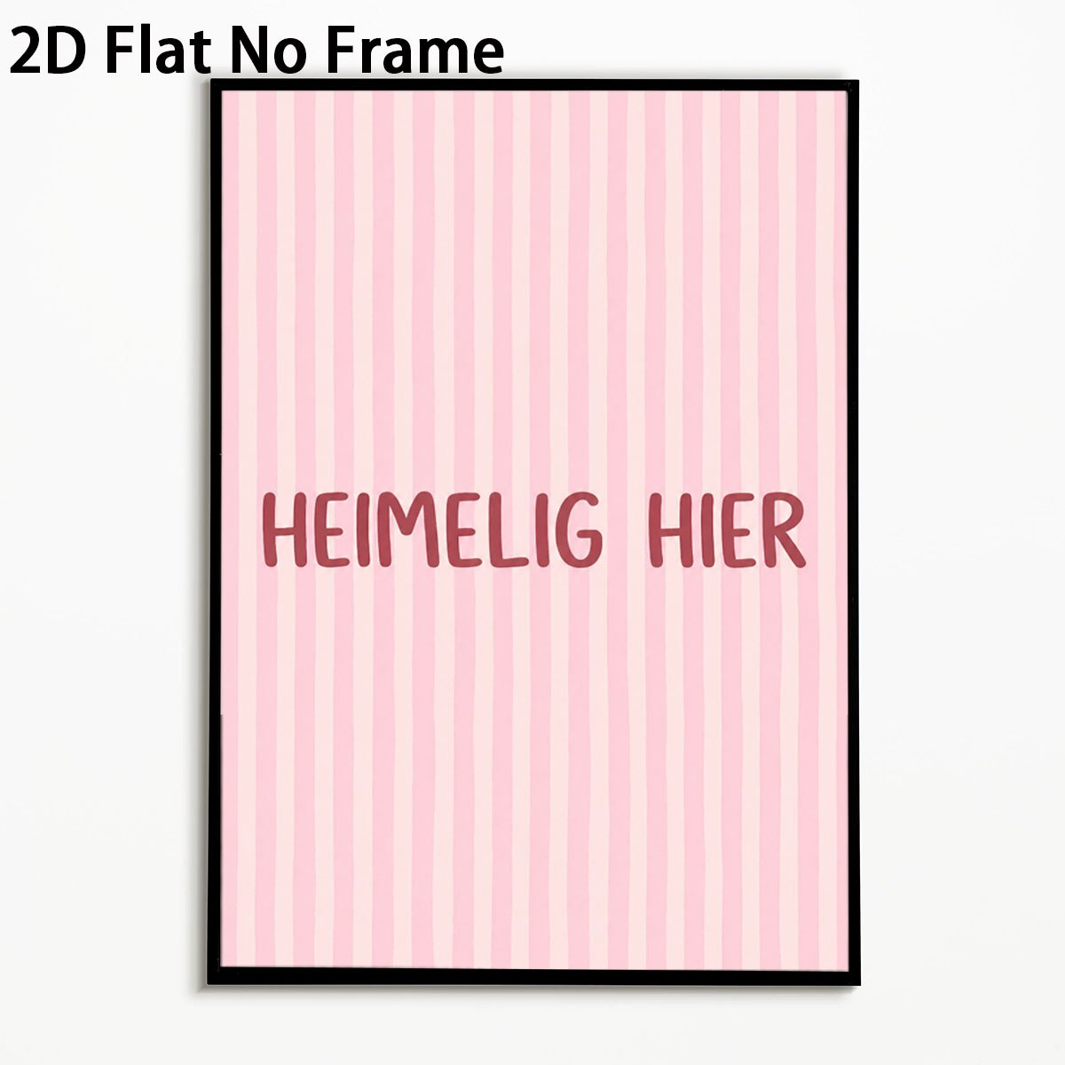 TEMU 2d Flat, 1pc 1pcs Minimalist Vertical - Suitable For Living Rooms, Bedrooms, Offices, Retro With Ink Canvas, "home & Here" Decoration, Unframed