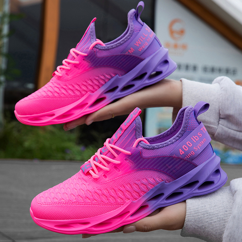ladies casual running shoes in a gradient pink purple - Temu  display picture 2