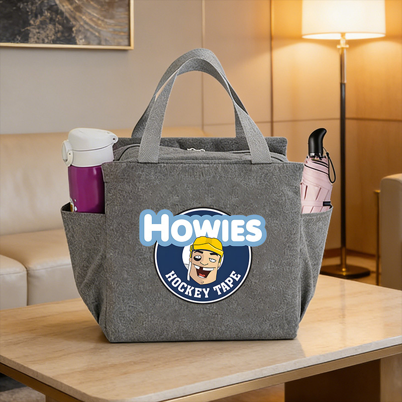 TEMU 1 sac à déjeuner unisexe avec impression de ruban de hockey , sac isotherme portable pour , , le camping, les -, durable et contact alimentaire