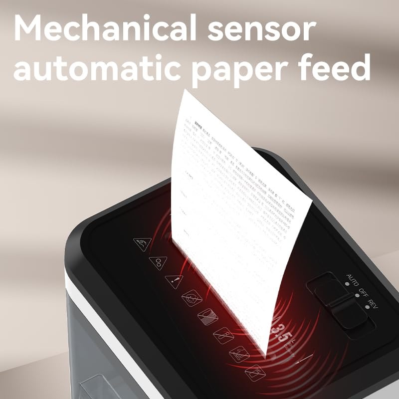 Compact Design Mini Paper Shredder with a 3.5L Capacity for Shredding Up to 3 Sheets