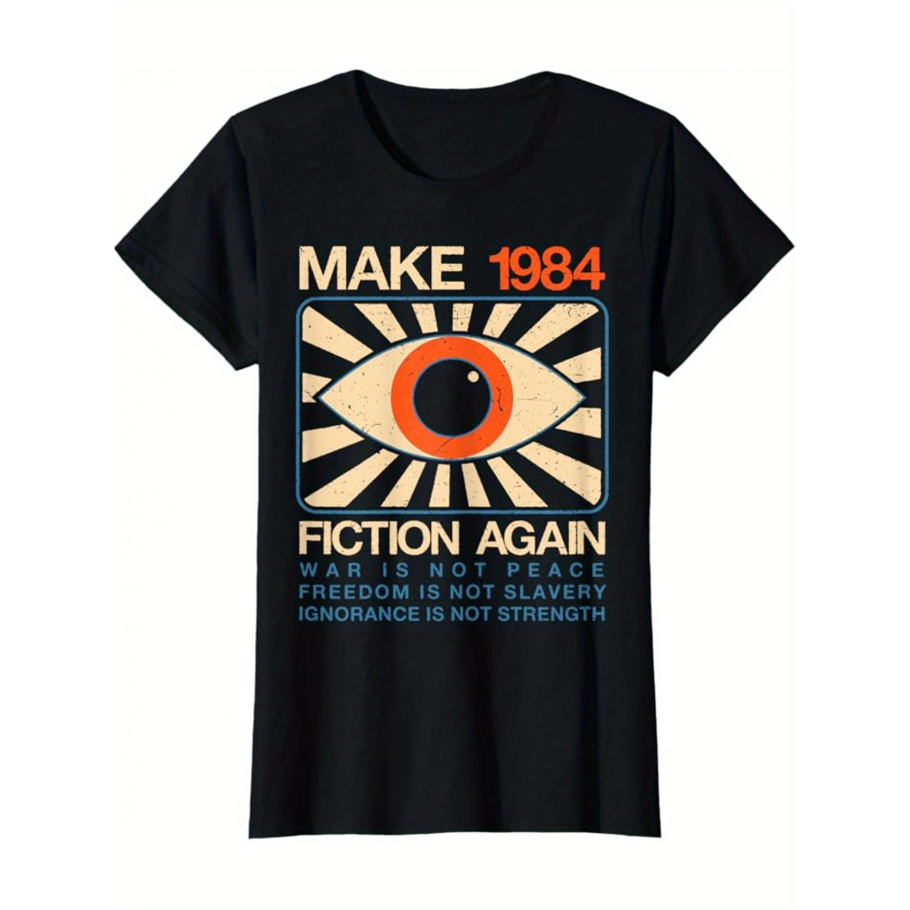 

Men' Fiction Again Graphic T-shirt - 100% Cotton, Crew Neck, Short Sleeve, Casual Summer Tee With , Machine Washable,