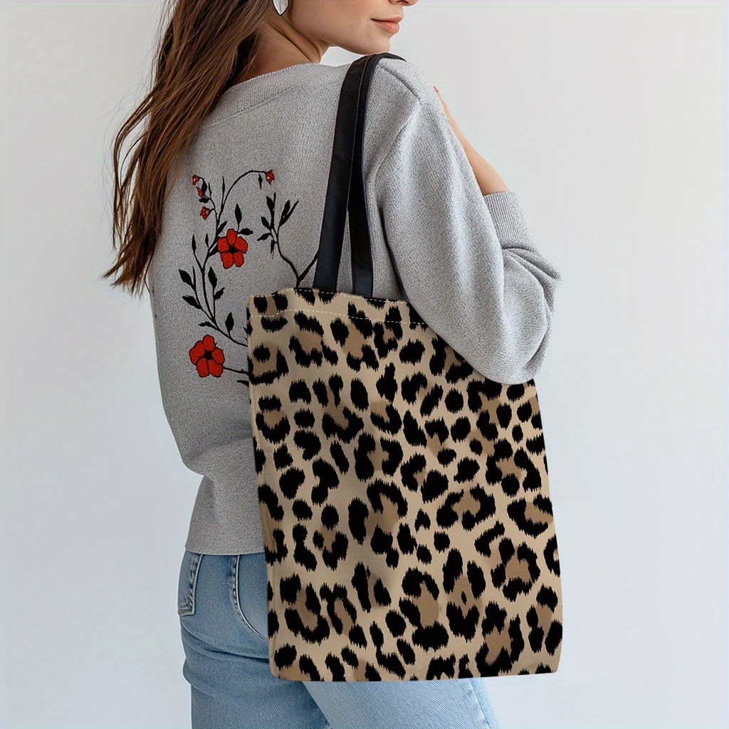 leopard tote bag sold on Temu United States