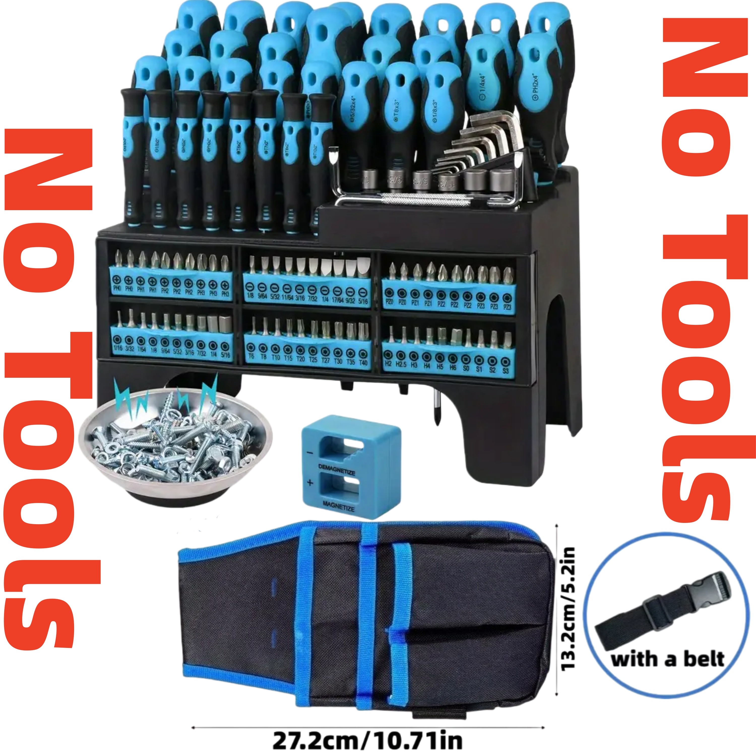 TEMU Professional Upgrade Premium Model - - Small Professional Hardware Tool Kit With Belt - Universal Small Tool Kit - Small Thickened Durable Tool