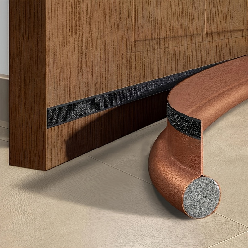 1pc of self   door   seal durable soundproof dustproof and seal suitable for   and homes   in black white gray brown options door seal curved design seal durable plastic strip