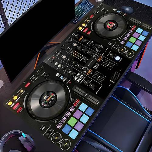 2d large for dj mixing game desk pad 5 4x15 7 35 43x15 75inch slip music production station with for dj equipment layout keyboard and mouse pad suitable home control and for djs and music a vibrant for dj