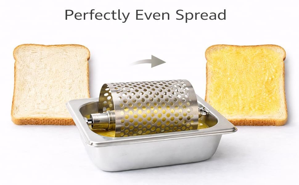 bun butter roller griddle stainless steel wheel griddle spreads butter on buns bread and toast bbq camping grill cooking tools Product details 2
