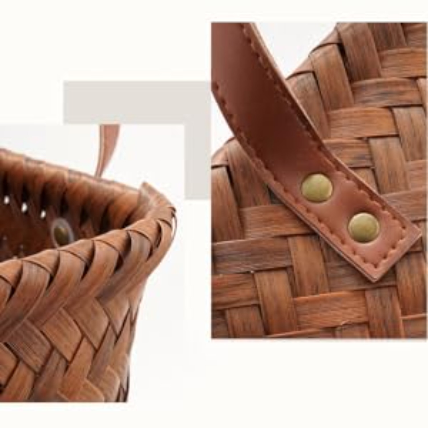 Four Season Large Rattan Woven Storage Basket Is Sturdy and Durable, Suitable for Shelves, Clothing Blanket Baskets, Woven Laundry Baskets, Organizing and Storing Decorative Wardrobe Storage Boxes, and Handle Storage Boxes, Ornament Storage