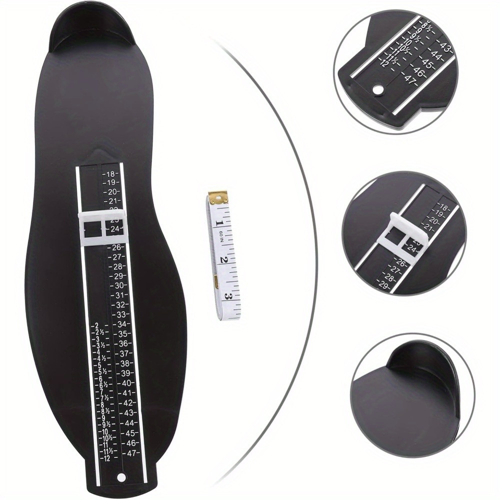 2pcs practical adult shoe boot measuring instrument measuring tape set   shoe size measuring instrument for uk and european sizes waist measuring tape essential for   shopping