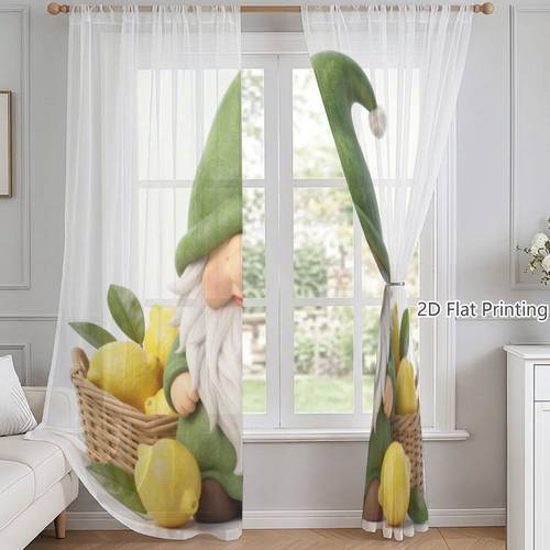 item picture 2d flat 2d flat 2d flat 2pcs new arrival 7 sizes semi transparent sheer curtains boho chic home decor for living room bedroom balcony study kitchen