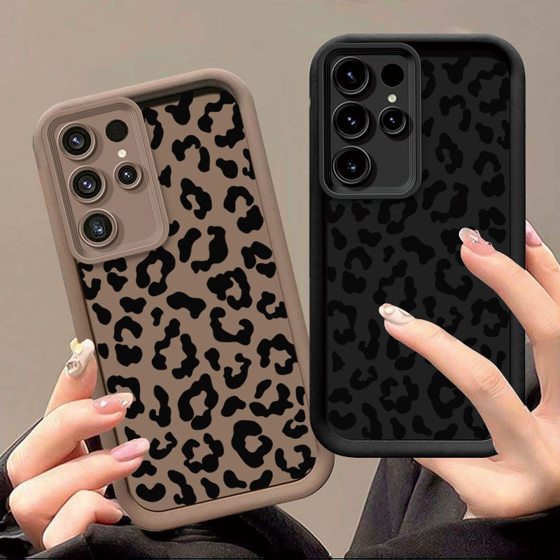 

Simple Leopard Pattern Protective Case S25 S24 S23 S22 S21 Ultra S23 S21 S20fe S21 S22 S23 S24 S25 Plus/a33 5g A53 5g Transparent Anti-fall Full Cover Mobile Phone Case