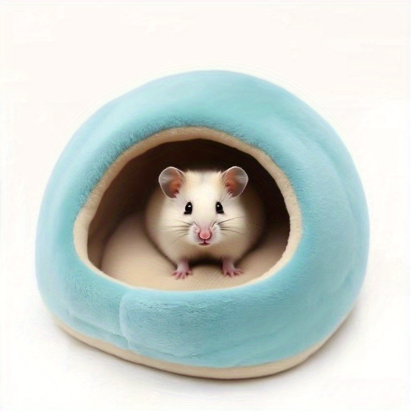 Image of Hamster Sleeping House - Seasonal Bedding For Winter And Fall - Ideal For Hamsters, Gray Squirrels, , Rabbits, Brown Mice, And Other Small Animals - - - Hamster Additions - Small Pet Beds