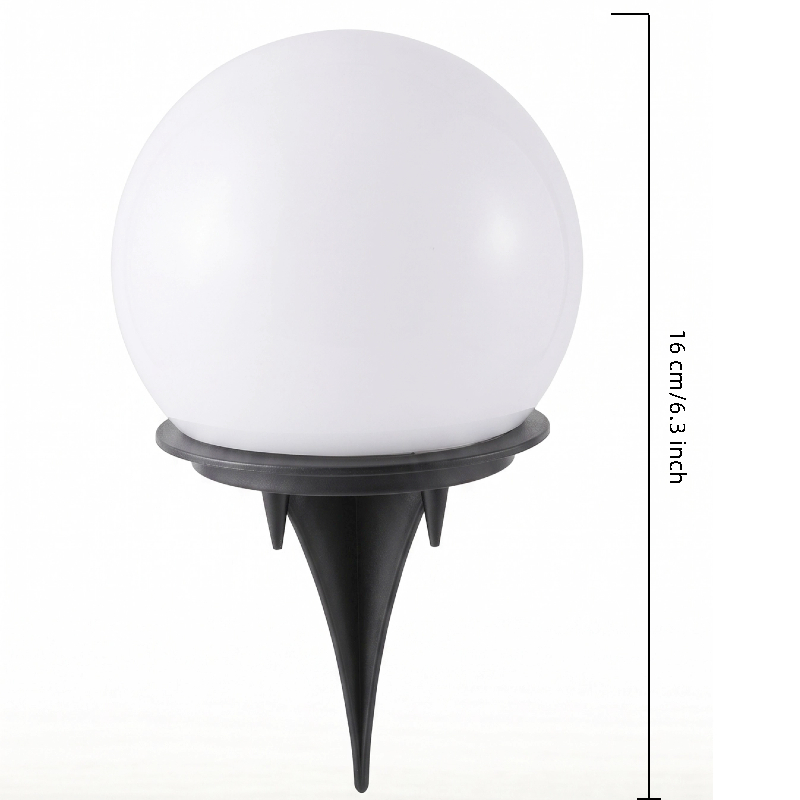 Lot de 3 boules lumineuses solaires pour pelouse, ambiance de fête extérieure, paysage, décorations lumineuses pour célébration de festival, éclairage esthétique pour base de camping, éclairage de paysage de jardin, parfaitement intégrées à la nature
