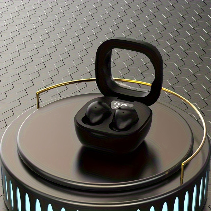 écouteurs   fil   avec son basses, design invisible pour  , le sommeil,   et les cours - rechargeables par usb,   tactile, câble anti-enchevêtrement, idéaux pour les appels et la musique, écouteurs de sport, design élégant, corps en plastique durable