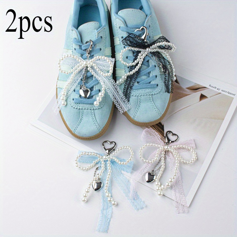 detachable lace bow shoe clips elegant women's shoe Temu Georgia