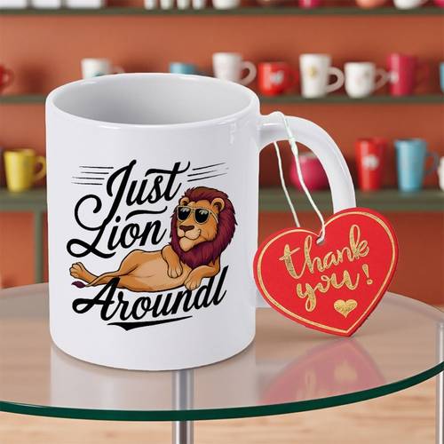 item picture one 11oz ceramic coffee mug featuring a stylish occasions like holidays birthdays or leisure reading at home