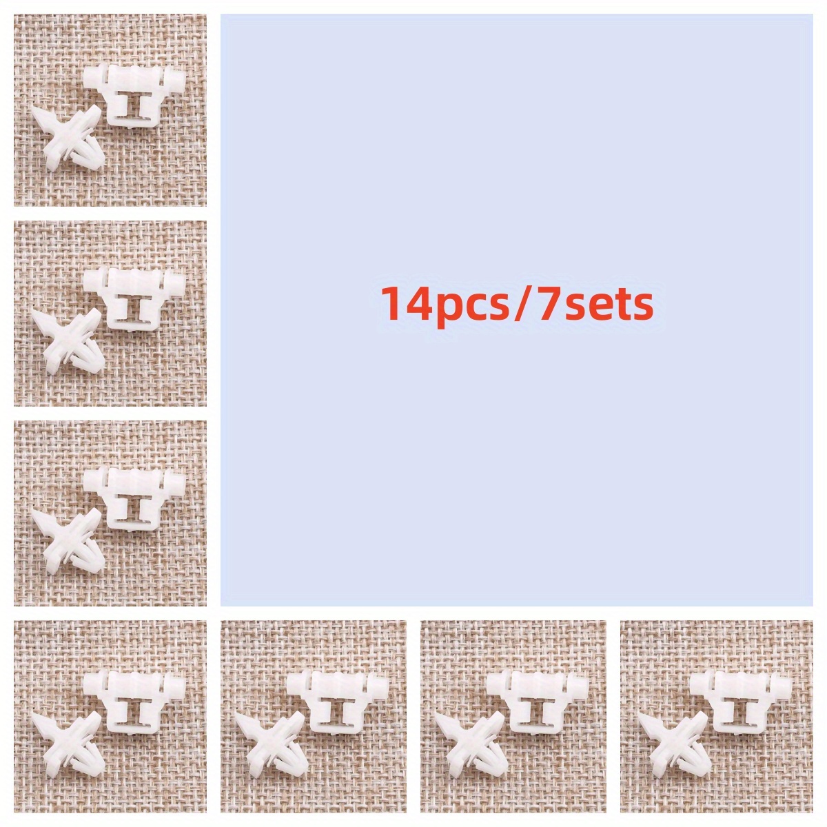 TEMU 14 piezas (7 juegos) de clips de moldura de moldura de puerta lateral prémium para modelos Mercedes-Benz 124, E y Kombi (1985-1996) - Accesorios